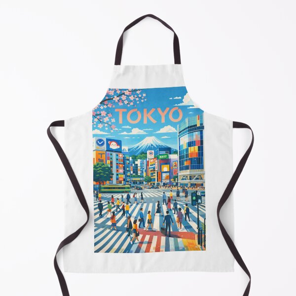 Item preview, Tokyo with Shibuya Crossing and Mount Fuji in Japan designed and sold by Aryabek.