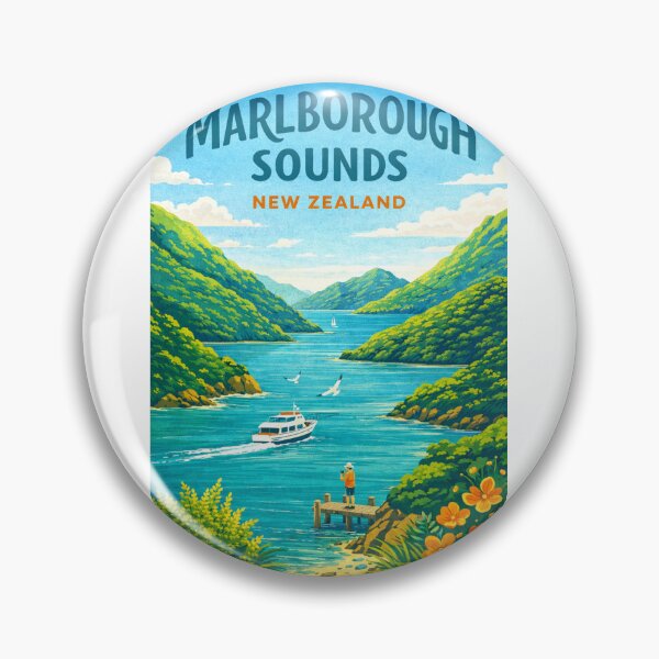 Item preview, Marlborough Sounds New Zealand – Queen Charlotte Sound, Picton and Cook Strait designed and sold by Aryabek.