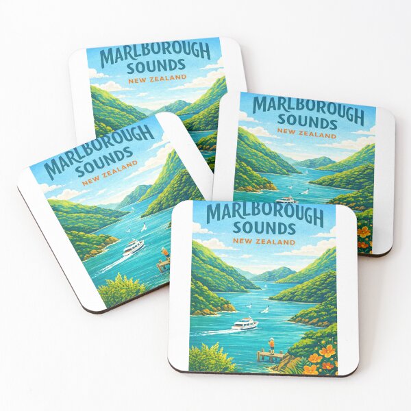 Item preview, Marlborough Sounds New Zealand – Queen Charlotte Sound, Picton and Cook Strait designed and sold by Aryabek.