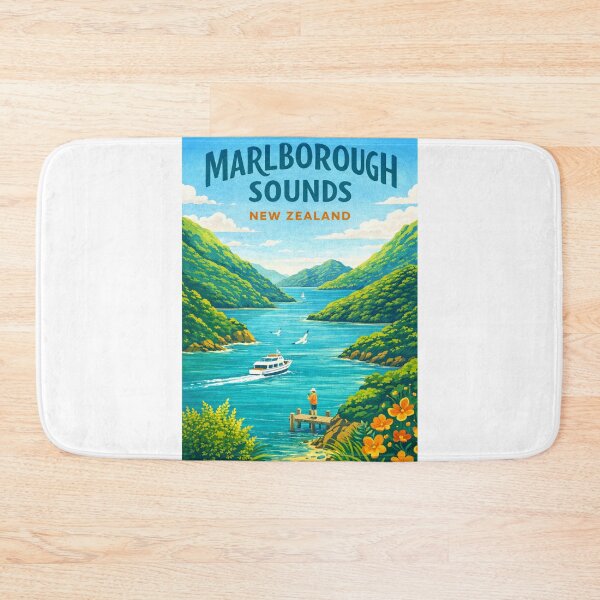 Item preview, Marlborough Sounds New Zealand – Queen Charlotte Sound, Picton and Cook Strait designed and sold by Aryabek.