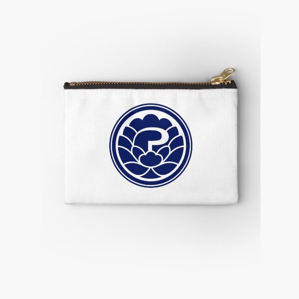 Item preview, Letter P Monogram - Peony Samurai Crest (Navy Blue) designed and sold by ZenCircle.