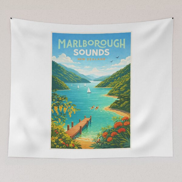 Item preview, Marlborough Sounds in Picton Showing Cook Strait, New Zealand designed and sold by Aryabek.