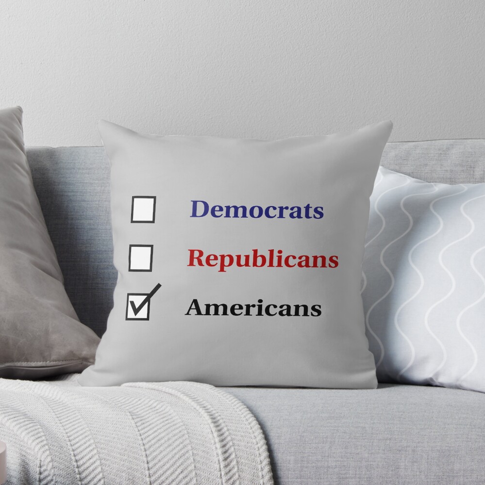 Election Ballot - Americans for Light T's Throw Pillow