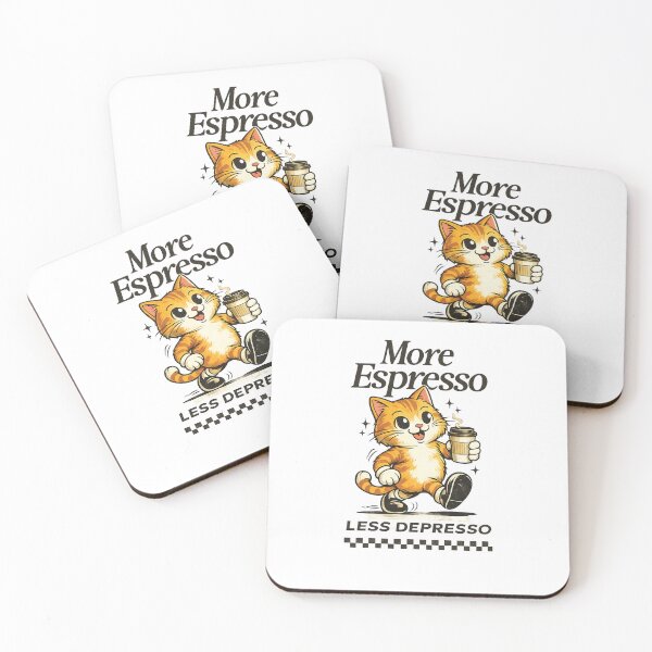 Item preview, Funny Coffee Cat Retro Design designed and sold by Ahmedmego.