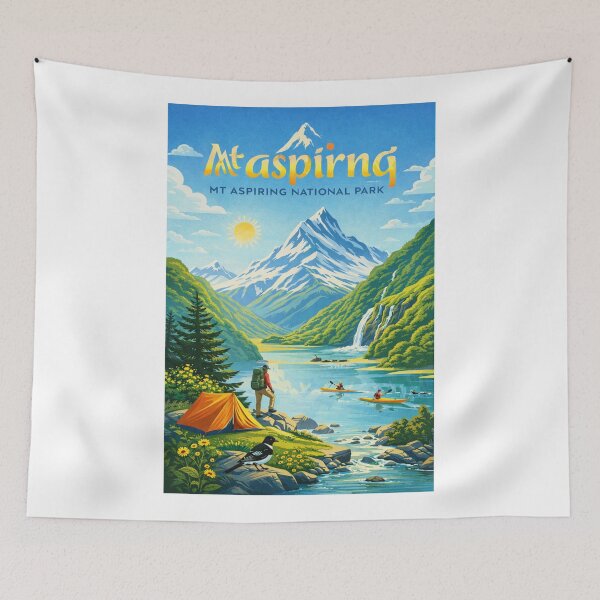 Item preview, Mount Aspiring National Park in Wanaka New Zealand designed and sold by Aryabek.