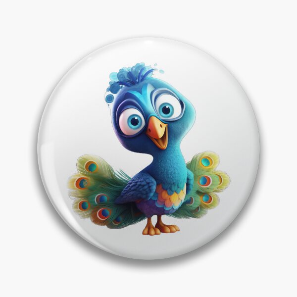 Item preview, Playful Peacock Charm designed and sold by Sillytoe.