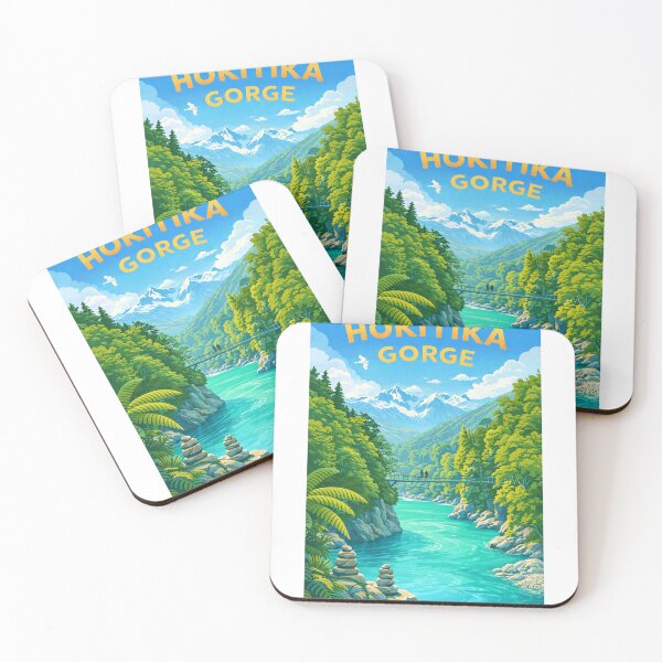Item preview, Hokitika Gorge West Coast New Zealand – Hokitika River and Southern Alps designed and sold by Aryabek.