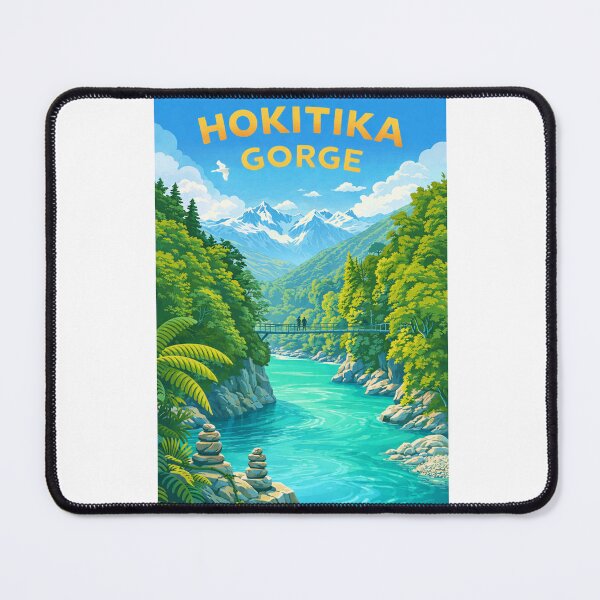 Item preview, Hokitika Gorge West Coast New Zealand – Hokitika River and Southern Alps designed and sold by Aryabek.