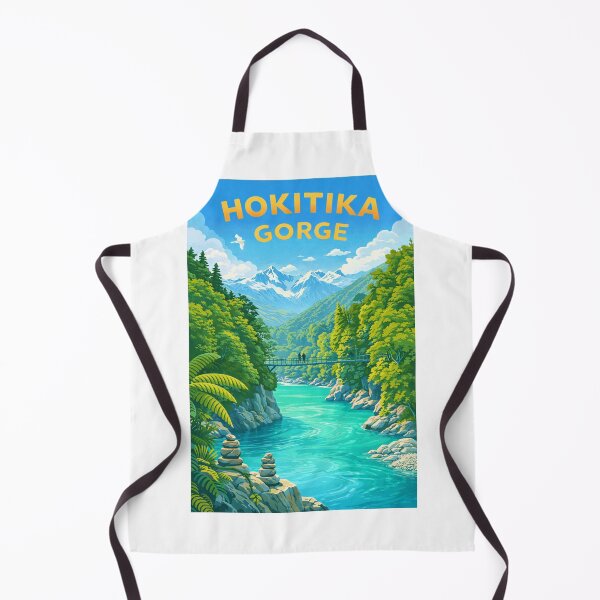 Item preview, Hokitika Gorge West Coast New Zealand – Hokitika River and Southern Alps designed and sold by Aryabek.