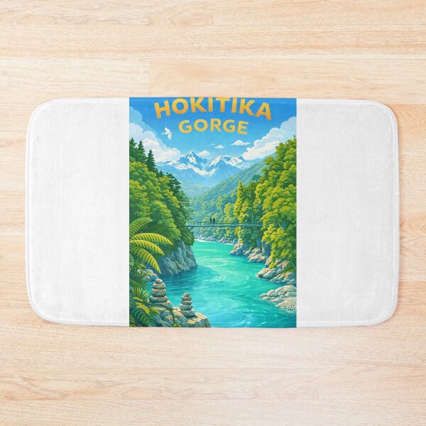 Item preview, Hokitika Gorge West Coast New Zealand – Hokitika River and Southern Alps designed and sold by Aryabek.