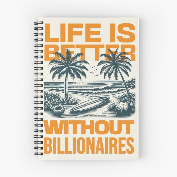 Item preview, Anti Billionaire Vacation Surfer Lifestyle, Eat the Rich Beach Vibes designed and sold by LaVacheDesign.