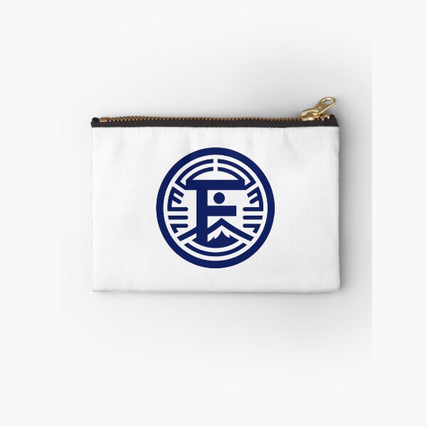 Item preview, Letter F Monogram - Mt. Fuji Samurai Crest (Navy Blue) designed and sold by ZenCircle.