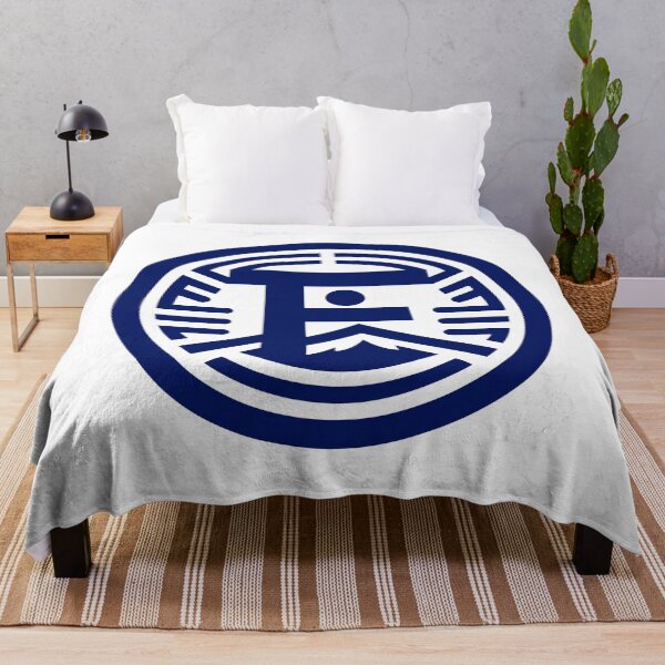 Item preview, Letter F Monogram - Mt. Fuji Samurai Crest (Navy Blue) designed and sold by ZenCircle.