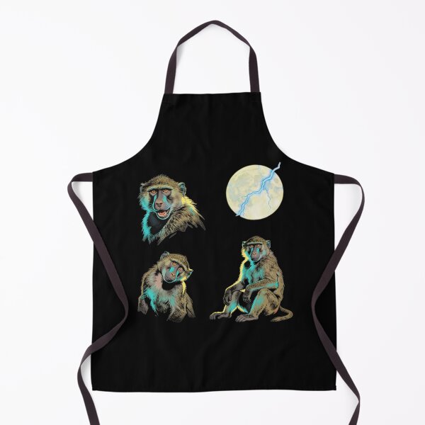 Item preview, Electric Baboon Echoes Under the Blue Lightning Moon designed and sold by Silent Watch Threads..