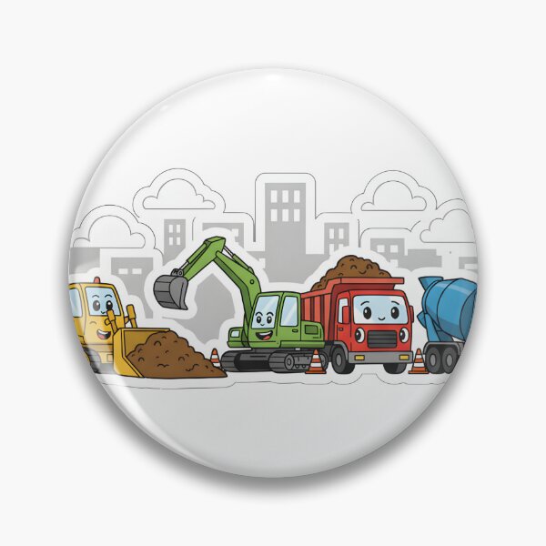 Item preview, Cute Construction Team Cartoon designed and sold by 4AGift.