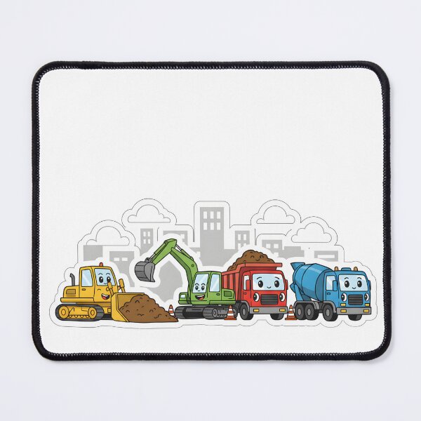 Item preview, Cute Construction Team Cartoon designed and sold by 4AGift.