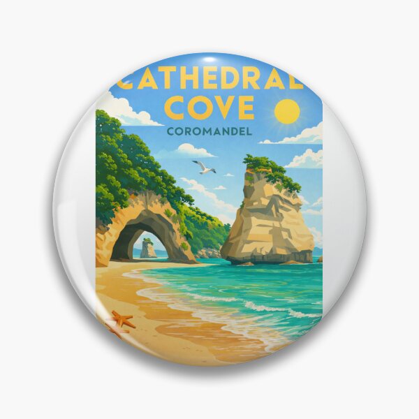 Item preview, Cathedral Cove in Te Whanganui A Hei Marine Reserve, Coromandel, NZ designed and sold by Aryabek.