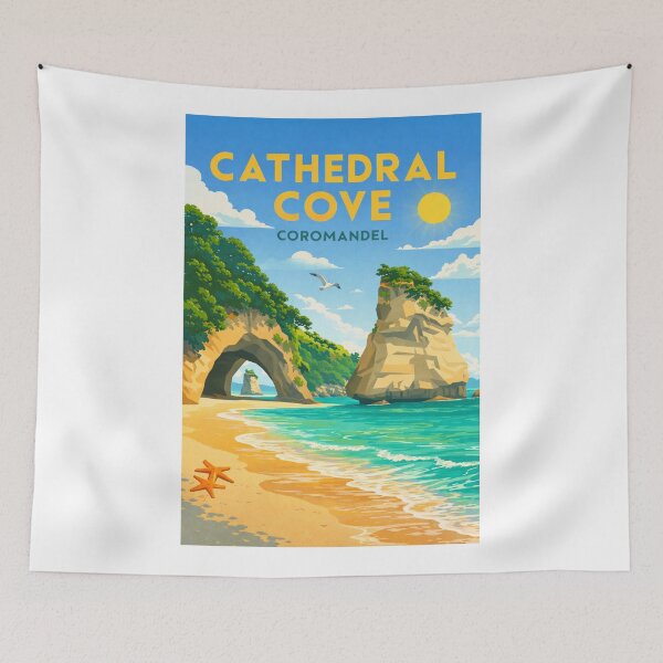 Item preview, Cathedral Cove in Te Whanganui A Hei Marine Reserve, Coromandel, NZ designed and sold by Aryabek.