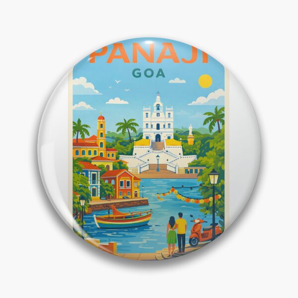Item preview, Panaji Goa India – Mandovi River, Fontainhas and Old Goa designed and sold by Aryabek.