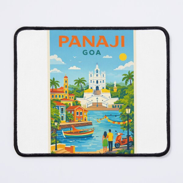 Item preview, Panaji Goa India – Mandovi River, Fontainhas and Old Goa designed and sold by Aryabek.