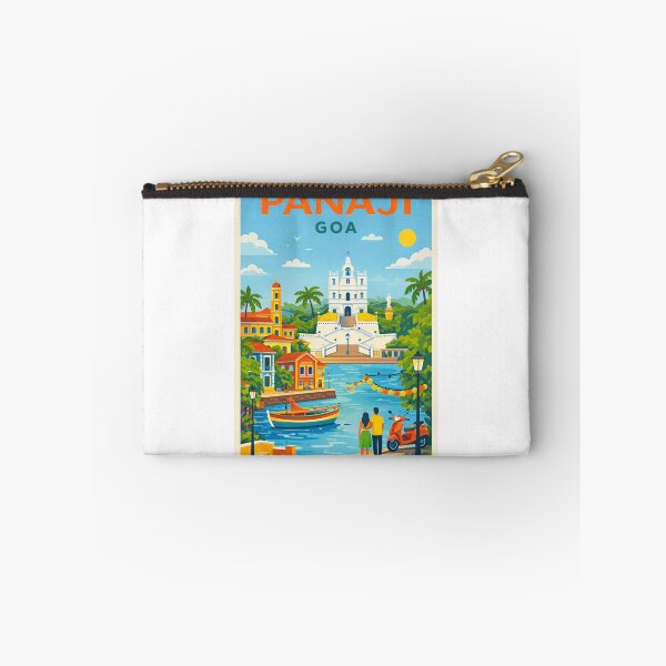 Artikelvorschau, Panaji, Goa, Indien – Mandovi-Fluss, Fontainhas und Alt-Goa entworfen und verkauft von Aryabek.