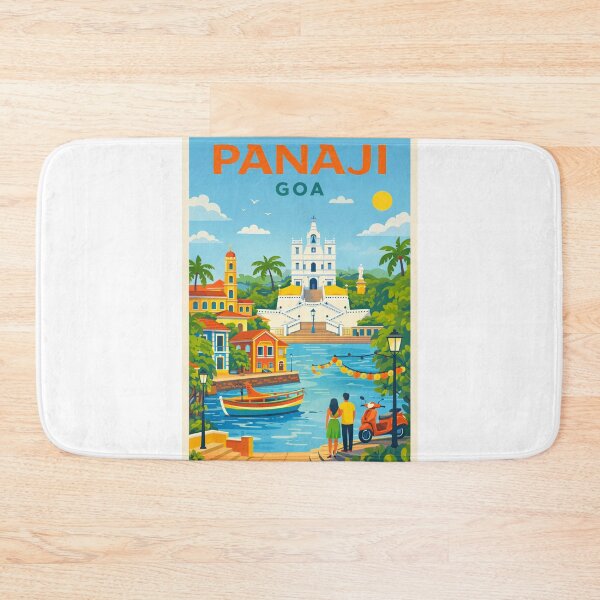 Item preview, Panaji Goa India – Mandovi River, Fontainhas and Old Goa designed and sold by Aryabek.