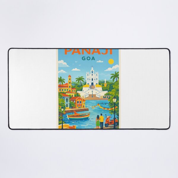 Item preview, Panaji Goa India – Mandovi River, Fontainhas and Old Goa designed and sold by Aryabek.
