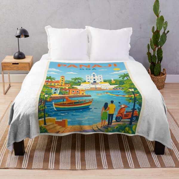 Item preview, Panaji Goa India – Mandovi River, Fontainhas and Old Goa designed and sold by Aryabek.
