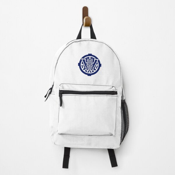 Item preview, Letter W Monogram - Wisteria Samurai Crest (Navy Blue) designed and sold by ZenCircle.