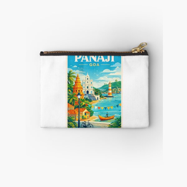Artikelvorschau, Panaji, Goa, Indien – Mandovi-Fluss, Dona Paula und Sehenswürdigkeiten von Alt-Goa entworfen und verkauft von Aryabek.