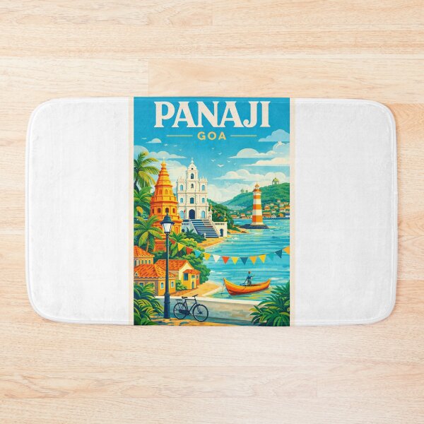 Item preview, Panaji Goa India – Mandovi River, Dona Paula and Old Goa Landmarks designed and sold by Aryabek.