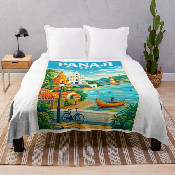 Item preview, Panaji Goa India – Mandovi River, Dona Paula and Old Goa Landmarks designed and sold by Aryabek.