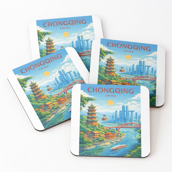Item preview, Chongqing City with Yangtze River flow in China designed and sold by Aryabek.
