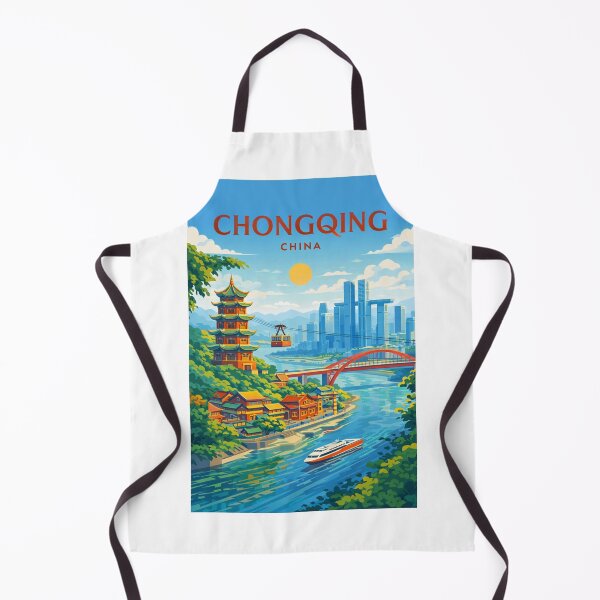 Item preview, Chongqing City with Yangtze River flow in China designed and sold by Aryabek.
