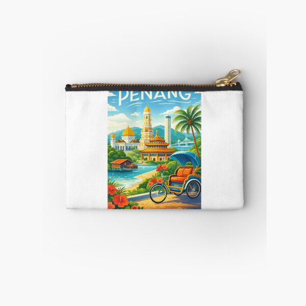Item preview, Penang Malaysia – George Town, Kek Lok Si and Penang Bridge designed and sold by Aryabek.