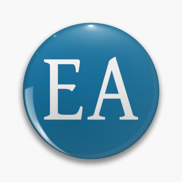 Item preview, EA Initials Monogram Elegant White Letters designed and sold by Jeallan Designs.