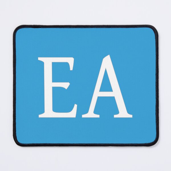 Item preview, EA Initials Monogram Elegant White Letters designed and sold by Jeallan Designs.