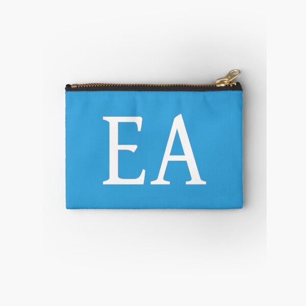 Item preview, EA Initials Monogram Elegant White Letters designed and sold by Jeallan Designs.