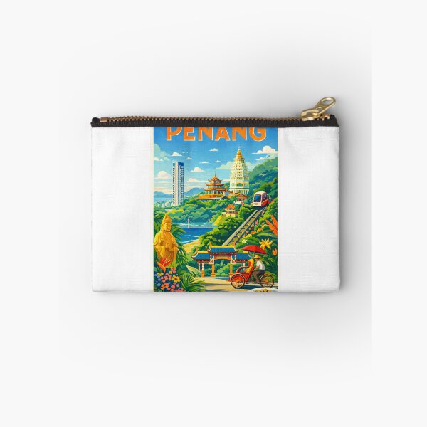 Item preview, Penang Skyline with George Town, Cable Car and Kek Lok Si View, Malaysia designed and sold by Aryabek.