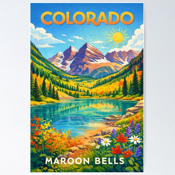 Item preview,  Maroon Bells Colorado – Elk Mountains, Aspen and Maroon Lake designed and sold by Aryabek.