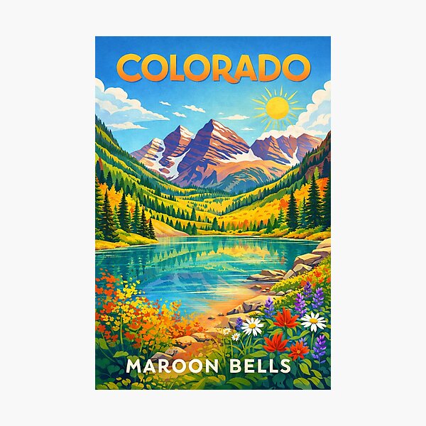 Item preview,  Maroon Bells Colorado – Elk Mountains, Aspen and Maroon Lake designed and sold by Aryabek.