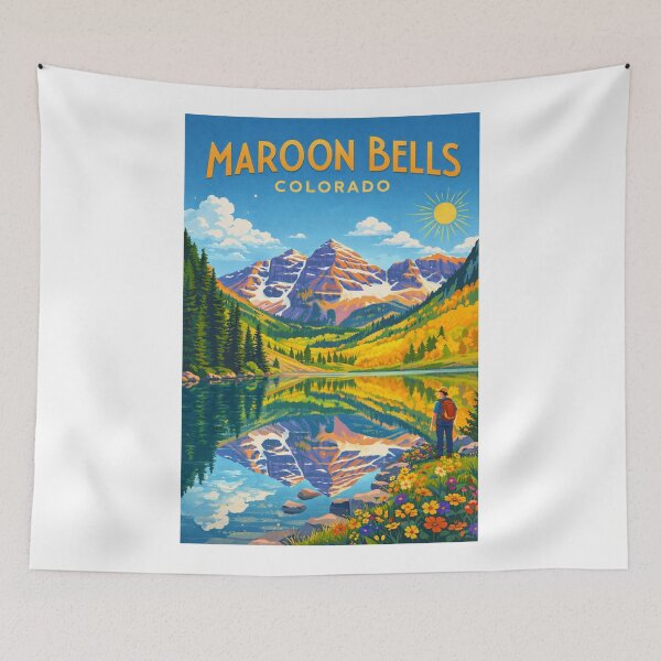 Item preview, Maroon Bells with Elk Mountains in Colorado, USA designed and sold by Aryabek.