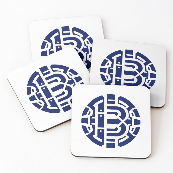 Item preview, Letter B Monogram - Bamboo Samurai Crest (Navy Blue) designed and sold by ZenCircle.
