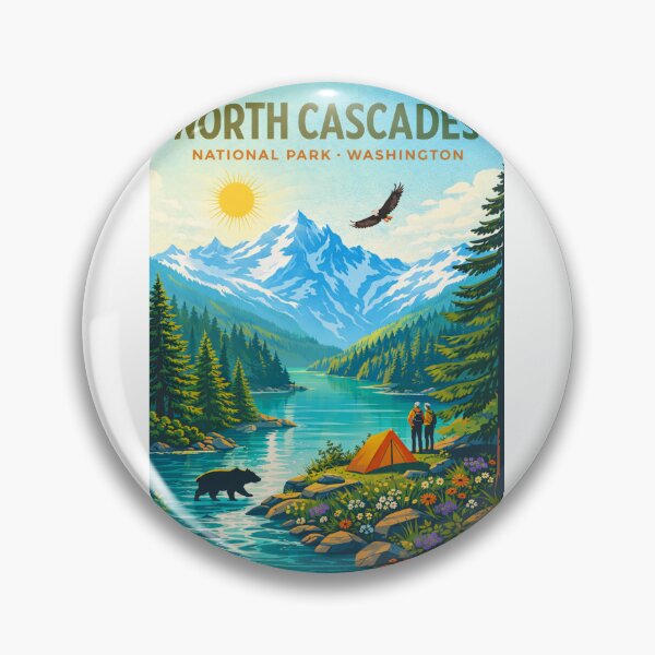 Item preview, North Cascades National Park Washington – Cascade Range, Diablo Lake and Mount Shuksan designed and sold by Aryabek.