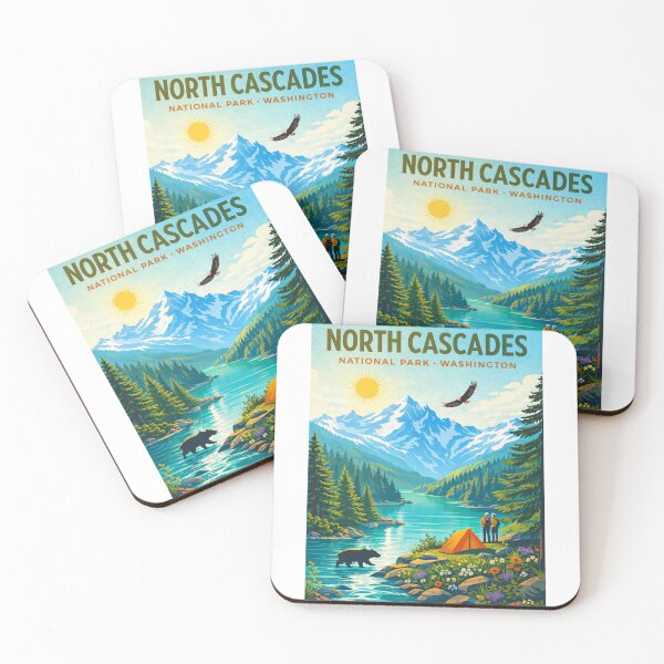 Item preview, North Cascades National Park Washington – Cascade Range, Diablo Lake and Mount Shuksan designed and sold by Aryabek.