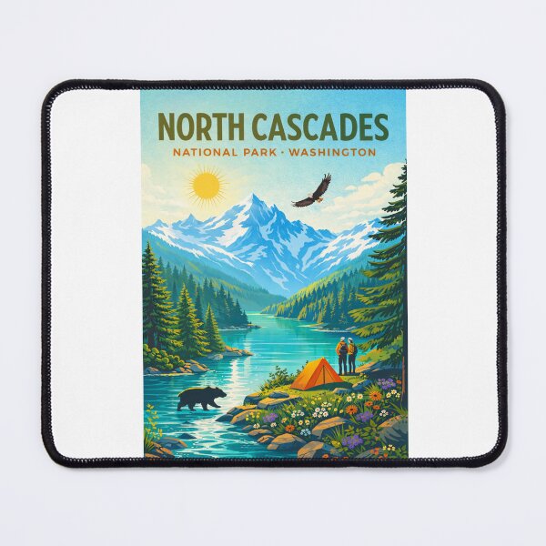 Item preview, North Cascades National Park Washington – Cascade Range, Diablo Lake and Mount Shuksan designed and sold by Aryabek.