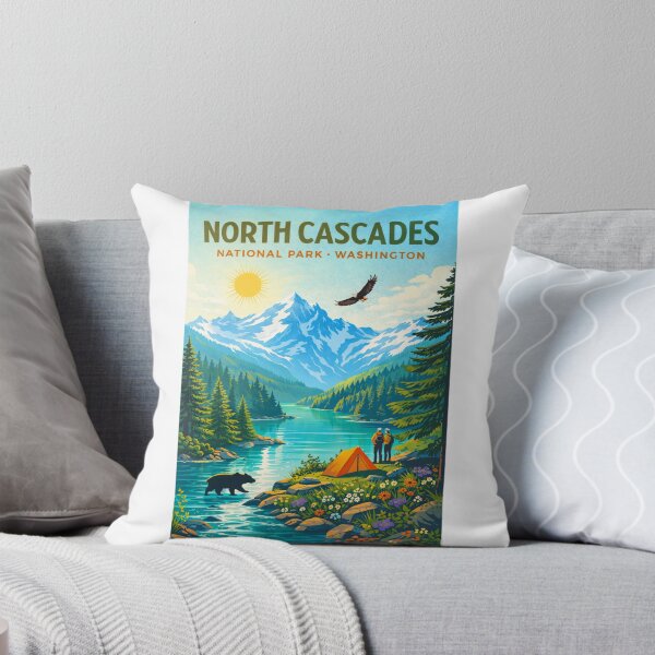Item preview, North Cascades National Park Washington – Cascade Range, Diablo Lake and Mount Shuksan designed and sold by Aryabek.