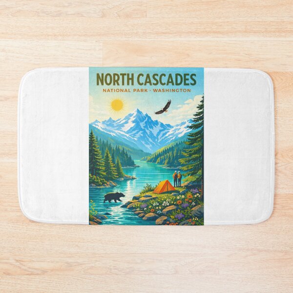Item preview, North Cascades National Park Washington – Cascade Range, Diablo Lake and Mount Shuksan designed and sold by Aryabek.