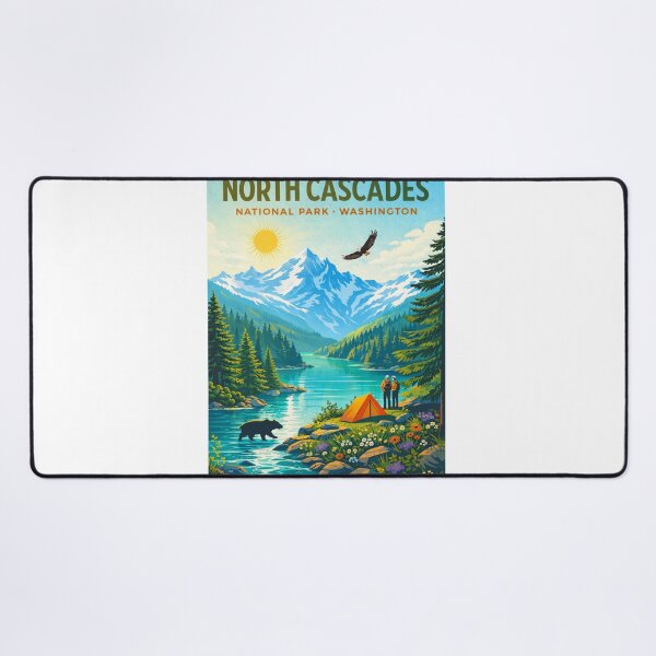Item preview, North Cascades National Park Washington – Cascade Range, Diablo Lake and Mount Shuksan designed and sold by Aryabek.