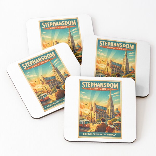 Item preview, VIENNA - STEPHEN'S CATHEDRAL - Retro + Vintage Greetings designed and sold by Earth Celebration Designs.